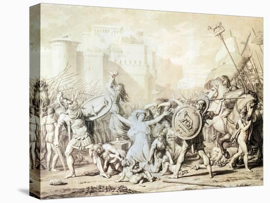 Study for Rape of Sabine Women-Jacques-Louis David-Premier Image Canvas