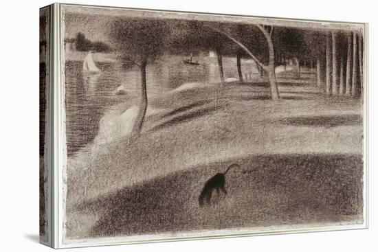 Study For Sunday Afternoon on the Island of La Grande Jatte, c.1884-Georges Seurat-Premier Image Canvas