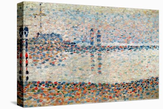 Study For 'The Channel at Gravelines, Evening', 1890-Georges Seurat-Premier Image Canvas