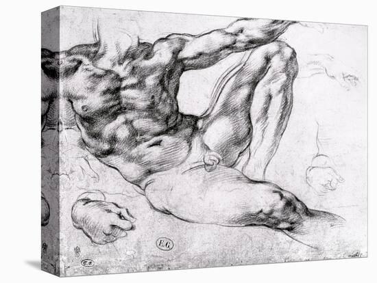 Study for the Creation of Adam-Michelangelo Buonarroti-Premier Image Canvas