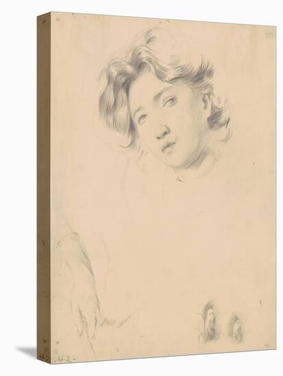 Study for the Head of a Girl, c.1900-Philip Leslie Hale-Premier Image Canvas