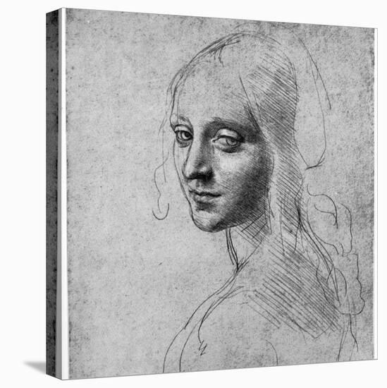 Study of a Girl's Head, C1483-Leonardo da Vinci-Premier Image Canvas