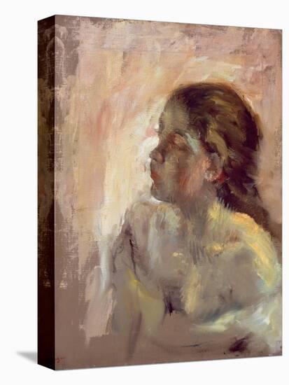 Study of a Girl's Head, Late 1870s-Edgar Degas-Premier Image Canvas