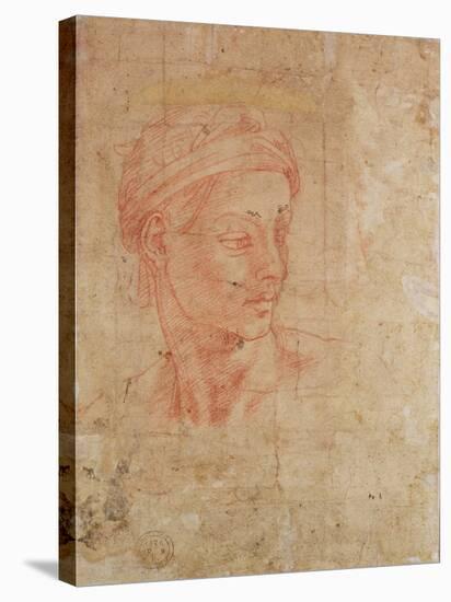 Study of a Head-Michelangelo Buonarroti-Premier Image Canvas