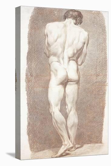 Study of a Male Nude, Seen from Behind, 1774-Joseph Benoit Suvee-Premier Image Canvas