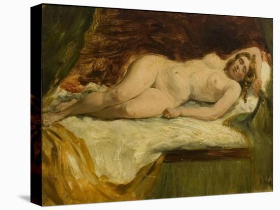 Study of a Nude Female Sleeping-William Etty-Premier Image Canvas