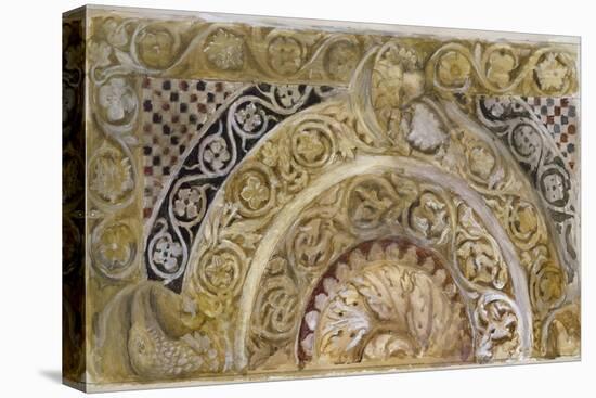 Study of a Panel on the Font of the Baptistery, Pisa, 27 - 29 April 1872-John Ruskin-Premier Image Canvas