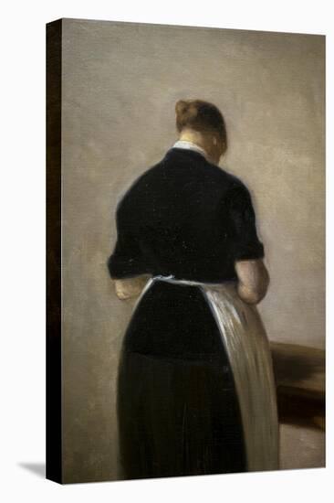 Study of a standing woman, back view, 1884-88-Vilhelm Hammershoi-Premier Image Canvas