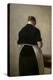 Study of a standing woman, back view, 1884-88-Vilhelm Hammershoi-Premier Image Canvas