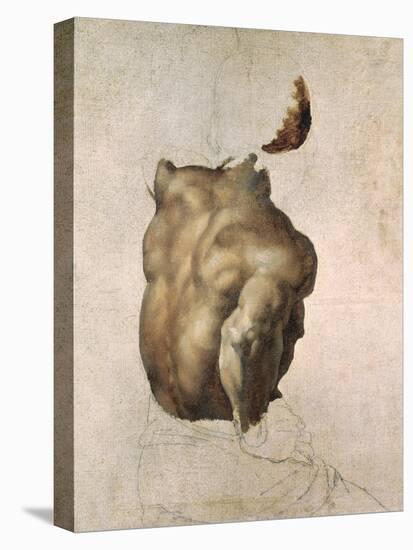 Study of a Torso for the Raft of the Medusa, 1818-Théodore Géricault-Premier Image Canvas