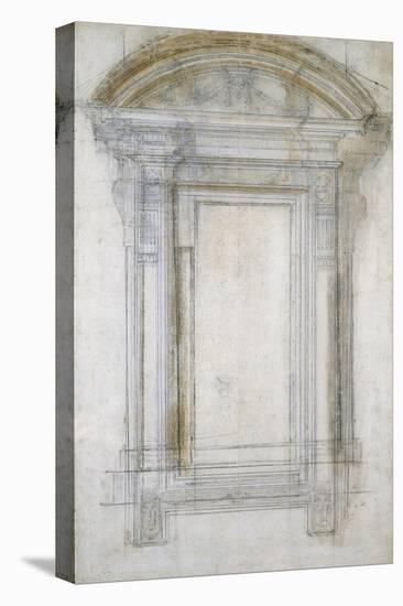 Study of a Window with a Semi-Circular Gable, C.1546-Michelangelo Buonarroti-Premier Image Canvas