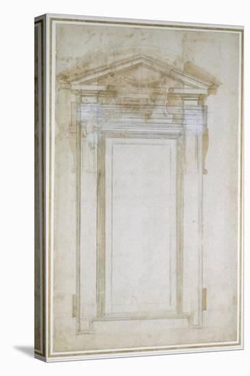 Study of a Window with Triangular Gable, C.1546-Michelangelo Buonarroti-Premier Image Canvas