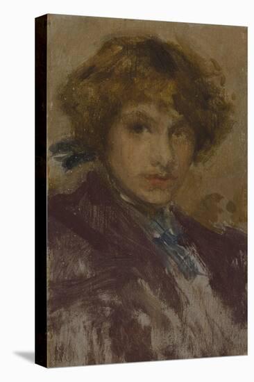 Study of a Young Girl's Head and Shoulders , 1896-97-James Abbott McNeill Whistler-Premier Image Canvas