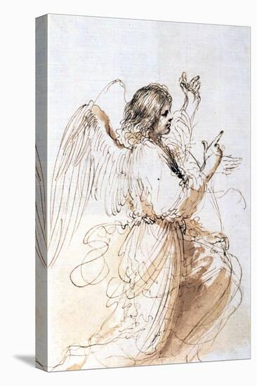 Study of an Angel, C1611-1666-Guercino-Premier Image Canvas