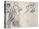 Study of Dancers; Etude De Danseuses-Edgar Degas-Premier Image Canvas