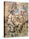 Study of Figures in Costume, C1635-1670-Giovanni Benedetto Castiglione-Premier Image Canvas