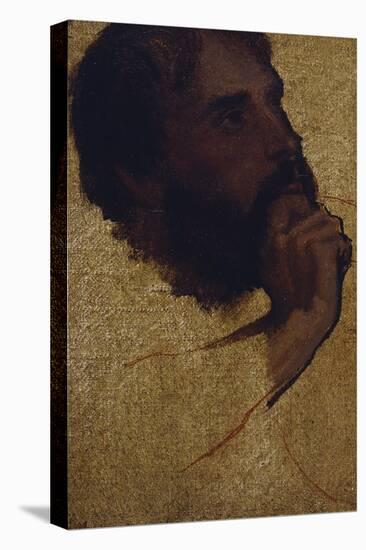 Study of Old Man's Head for Jesus Among the Doctors; Etude De Tete De Vieillard Pour Jesus Au…-Jean-Auguste-Dominique Ingres-Premier Image Canvas