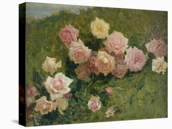 Study of Roses by Luigi Rossi-Luigi Rossi-Premier Image Canvas