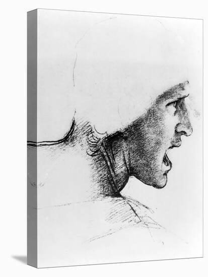 Study of the Head of a Soldier, 1503-4-Leonardo da Vinci-Premier Image Canvas