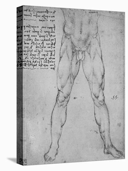 'Study of the Lower Half of a Nude Man Facing to the Front', c1480 (1945)-Leonardo Da Vinci-Premier Image Canvas