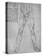 'Study of the Lower Half of a Nude Man Facing to the Front', c1480 (1945)-Leonardo Da Vinci-Premier Image Canvas
