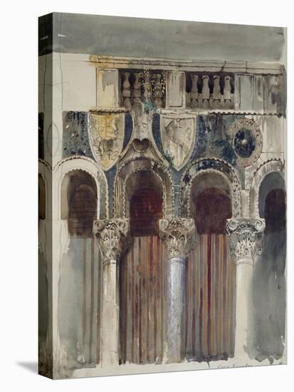 Study of the Marble Inlaying on the Front of the Casa Loredan, Venice, September - October 1845-John Ruskin-Premier Image Canvas