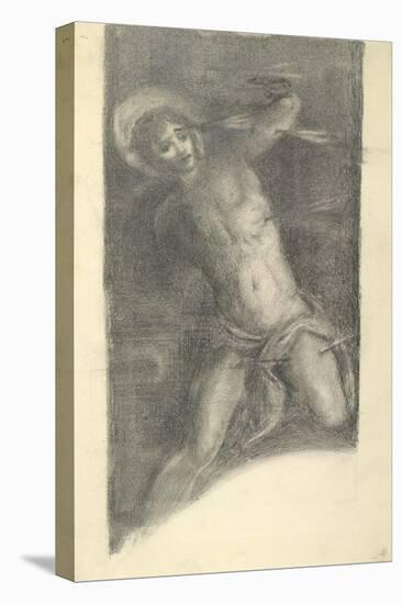 Study of Tintoretto's Saint Sebastian in the Scuola Grande Di San Rocco, 1859 or 1862-Edward Burne-Jones-Premier Image Canvas