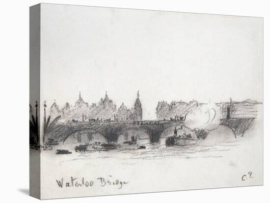 Study of Waterloo Bridge-Camille Pissarro-Premier Image Canvas