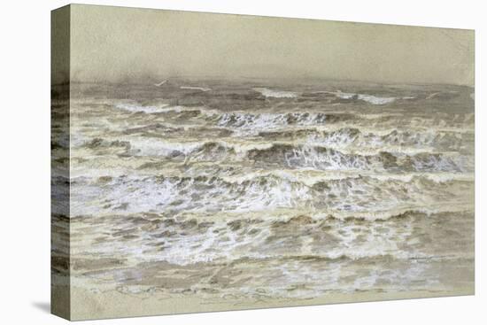 Study of Waves (Grey and Brown Wash, Gouache and Graphite on Paper)-Samuel Palmer-Premier Image Canvas