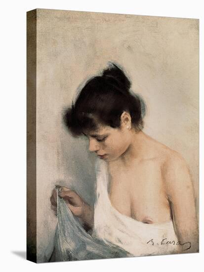 Study-Ramon Casas Carbo-Stretched Canvas