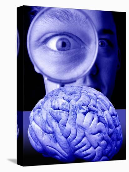 Studying the Brain, Conceptual Image-Victor De Schwanberg-Premier Image Canvas