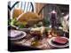 Stuffed Turkey on Thanksgiving Table (USA)-null-Premier Image Canvas