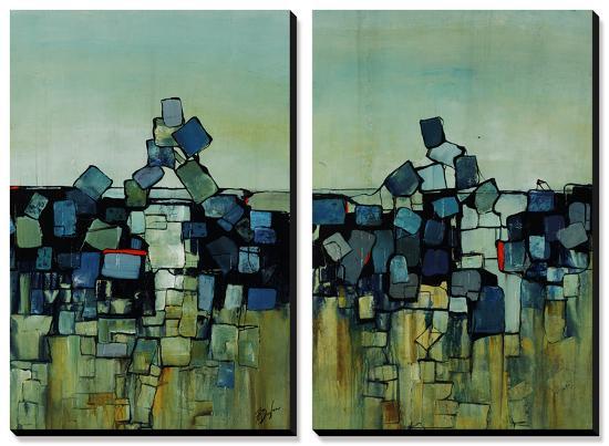 Stumbling Blocks-Farrell Douglass-Stretched Canvas
