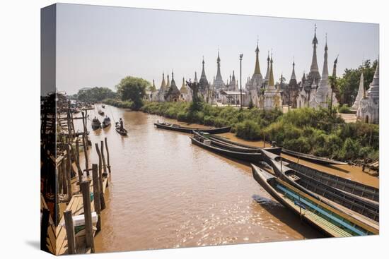 Stupas at Ywama Paya Buddhist Temple Complex, Inle Lake, Shan State, Myanmar (Burma), Asia-Matthew Williams-Ellis-Premier Image Canvas