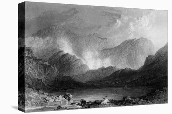 Sty Head Tarn, Lake District-Thomas Allom-Stretched Canvas