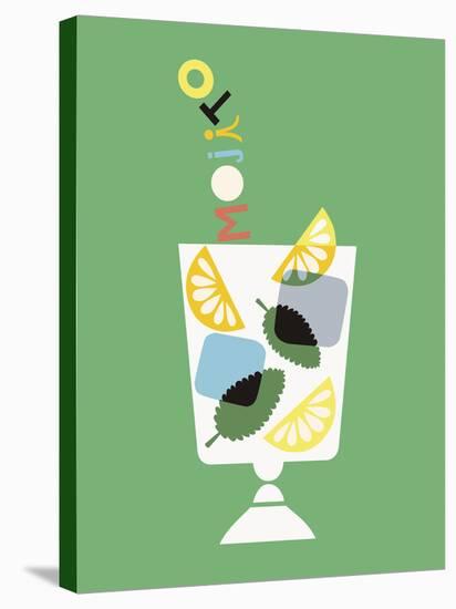 Stylish Cocktails - Mojito-Sophie Ledesma-Stretched Canvas