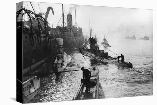 Submarines Leaving the Ship Depot at Harwich-Thomas E. & Horace Grant-Premier Image Canvas