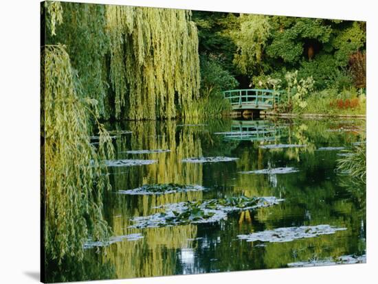 Subtle Light and Shade Reveal Impressionist Painter Claude Monets Self-Designed Gardens at Giverny-Farrell Grehan-Stretched Canvas