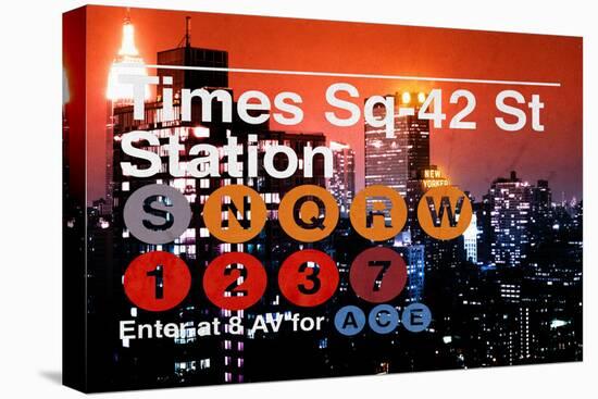 Subway and City Art - Times Square - 42 Street Station-Philippe Hugonnard-Premier Image Canvas