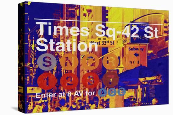 Subway and City Art - Times Square - 42 Street Station-Philippe Hugonnard-Premier Image Canvas