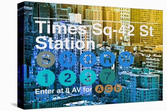 Subway and City Art - Times Square - 42 Street Station-Philippe Hugonnard-Premier Image Canvas