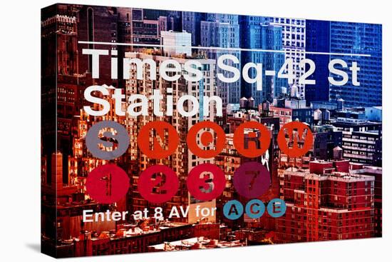 Subway and City Art - Times Square - 42 Street Station-Philippe Hugonnard-Premier Image Canvas