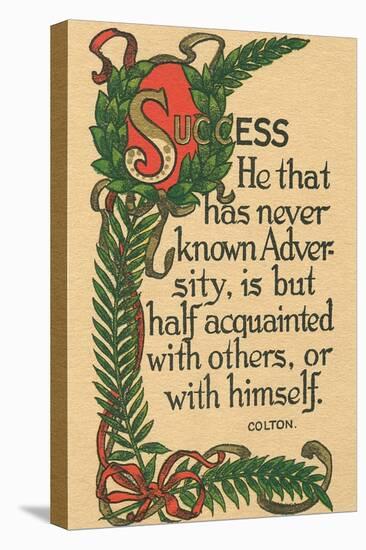 Success, Colton Quote-null-Stretched Canvas