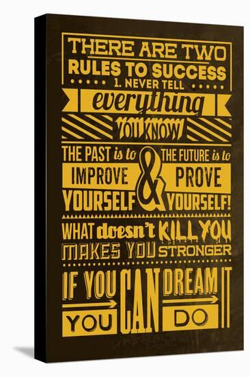 Success Set Yellow-Lorand Okos-Stretched Canvas