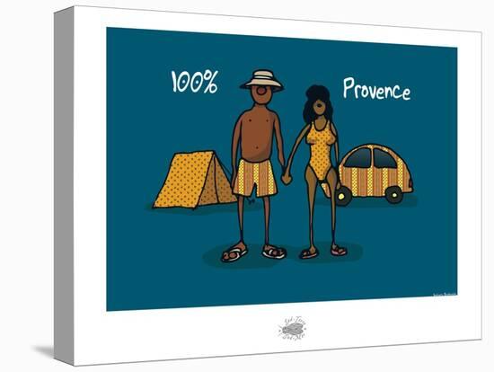 Sud-Mer-Sud-Terre - 100% Provence-Sylvain Bichicchi-Stretched Canvas