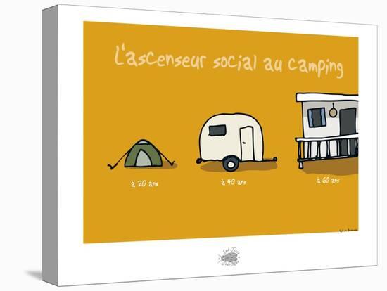 Sud-Mer-Sud-Terre - Ascenseur social au camping-Sylvain Bichicchi-Stretched Canvas