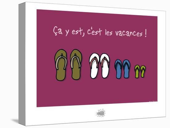 Sud-Mer-Sud-Terre - Famille tongs-Sylvain Bichicchi-Stretched Canvas