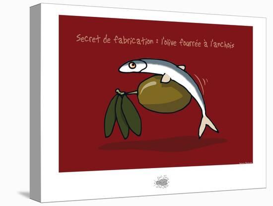 Sud-Mer-Sud-Terre - Olives et anchois-Sylvain Bichicchi-Stretched Canvas