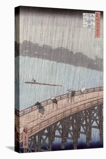 Sudden Shower over Shin-Ohashi Bridge and Atake-Ando Hiroshige-Premier Image Canvas