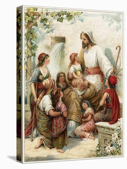 Suffer the Little Children to Come to Me-Ambrose Dudley-Premier Image Canvas